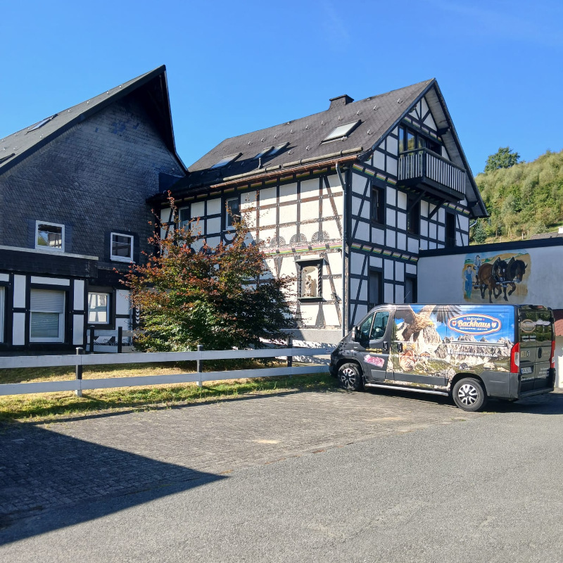 Parkplatz direkt am Haus